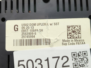 2014-2015 Ford Explorer Instrument Cluster Speedometer Gauges P/N:EB5T-1084-GH Fits 2014 2015 OEM Used Auto Parts