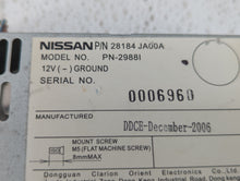 2007-2009 Nissan Altima Radio AM FM Cd Player Receiver Replacement P/N:28184 JA00A Fits 2007 2008 2009 OEM Used Auto Parts