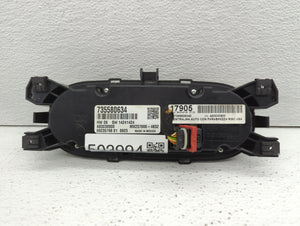 2014 Fiat 500 Climate Control Module Temperature AC/Heater Replacement P/N:838792Z 735580634 Fits OEM Used Auto Parts