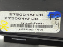 2017-2019 Nissan Sentra Climate Control Module Temperature AC/Heater Replacement P/N:275004AF2B 275004AT2A Fits 2017 2018 2019 OEM Used Auto Parts