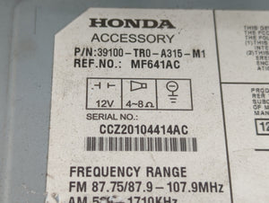 2012 Honda Civic Radio AM FM Cd Player Receiver Replacement P/N:39100-TR0-A314-M1 39100-TR0-A315-M1 Fits OEM Used Auto Parts