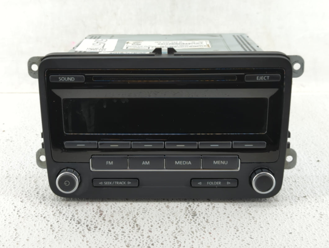 2011-2014 Volkswagen Jetta Radio AM FM Cd Player Receiver Replacement P/N:1K0 035 164 D 1K0 035 164 F Fits OEM Used Auto Parts