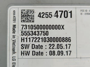 2017-2018 Chevrolet Malibu Radio AM FM Cd Player Receiver Replacement P/N:42554701 Fits 2017 2018 2019 2020 2021 OEM Used Auto Parts