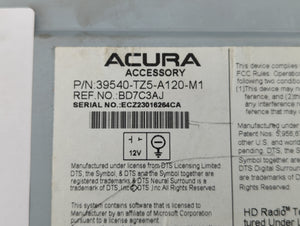 2014-2015 Acura Mdx Radio AM FM Cd Player Receiver Replacement P/N:39540-TZ5-A120-M1 39540-TZ5-A130-M1 Fits 2014 2015 OEM Used Auto Parts