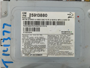 2008-2011 Cadillac Cts Radio AM FM Cd Player Receiver Replacement P/N:25913880 Fits 2008 2009 2010 2011 OEM Used Auto Parts