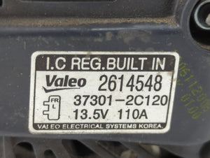 2013-2014 Hyundai Genesis Alternator Replacement Generator Charging Assembly Engine OEM P/N:37301-2C120 Fits 2013 2014 OEM Used Auto Parts