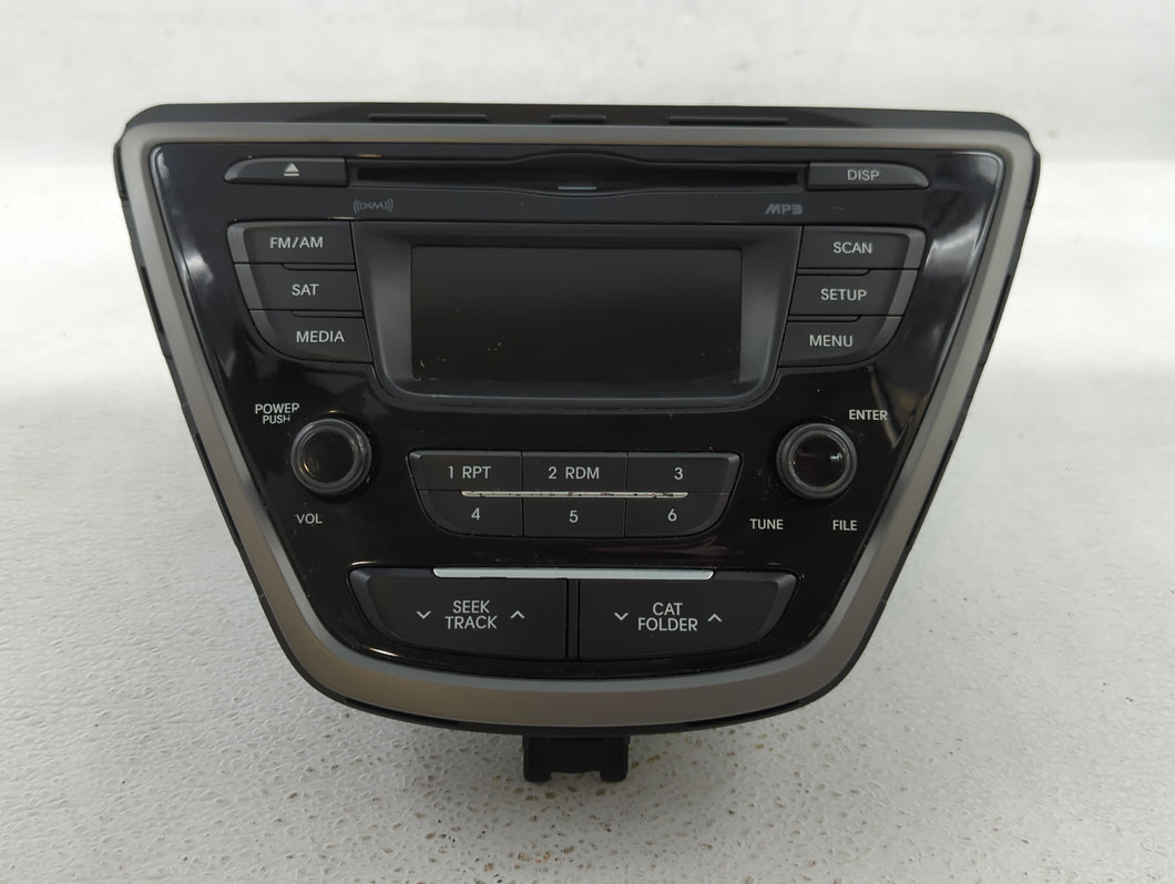 2014-2016 Hyundai Elantra Radio AM FM Cd Player Receiver Replacement P/N:96170-3X156GU Fits 2014 2015 2016 OEM Used Auto Parts