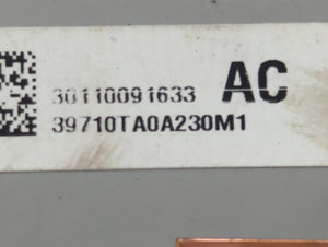 2010-2012 Honda Accord Radio AM FM Cd Player Receiver Replacement P/N:39710TA0A230M1 Fits 2010 2011 2012 OEM Used Auto Parts