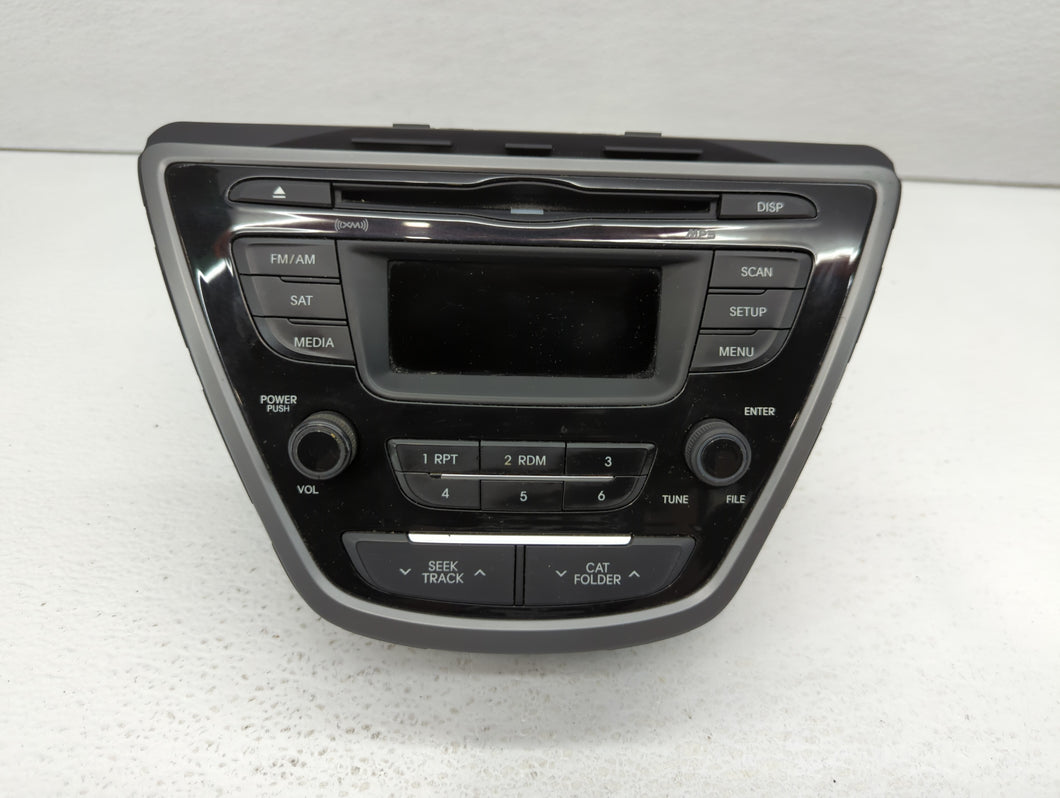 2014-2016 Hyundai Elantra Radio AM FM Cd Player Receiver Replacement P/N:96170-3X156GU Fits 2014 2015 2016 OEM Used Auto Parts