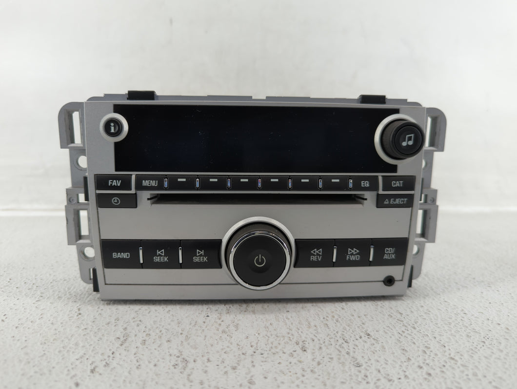 2009 Chevrolet Equinox Radio AM FM Cd Player Receiver Replacement P/N:25994581 Fits OEM Used Auto Parts