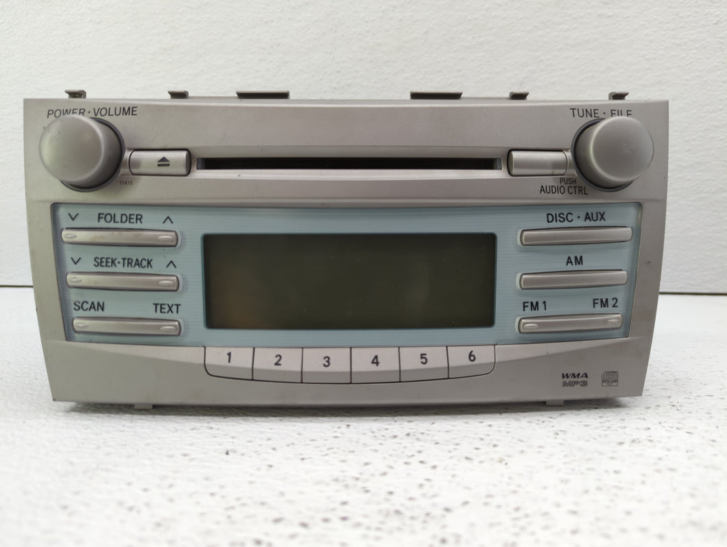 2007-2009 Toyota Camry Radio AM FM Cd Player Receiver Replacement P/N:86120-06180 Fits 2007 2008 2009 OEM Used Auto Parts