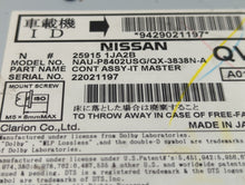 2012-2013 Nissan Murano Radio AM FM Cd Player Receiver Replacement P/N:25915 1JA2B Fits 2011 2012 2013 OEM Used Auto Parts