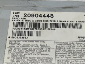 2008-2011 Cadillac Cts Radio AM FM Cd Player Receiver Replacement P/N:20904448 Fits 2008 2009 2010 2011 OEM Used Auto Parts