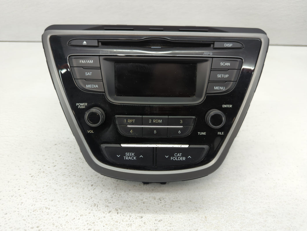 2014-2016 Hyundai Elantra Radio AM FM Cd Player Receiver Replacement P/N:96170-3X156GU Fits 2014 2015 2016 OEM Used Auto Parts