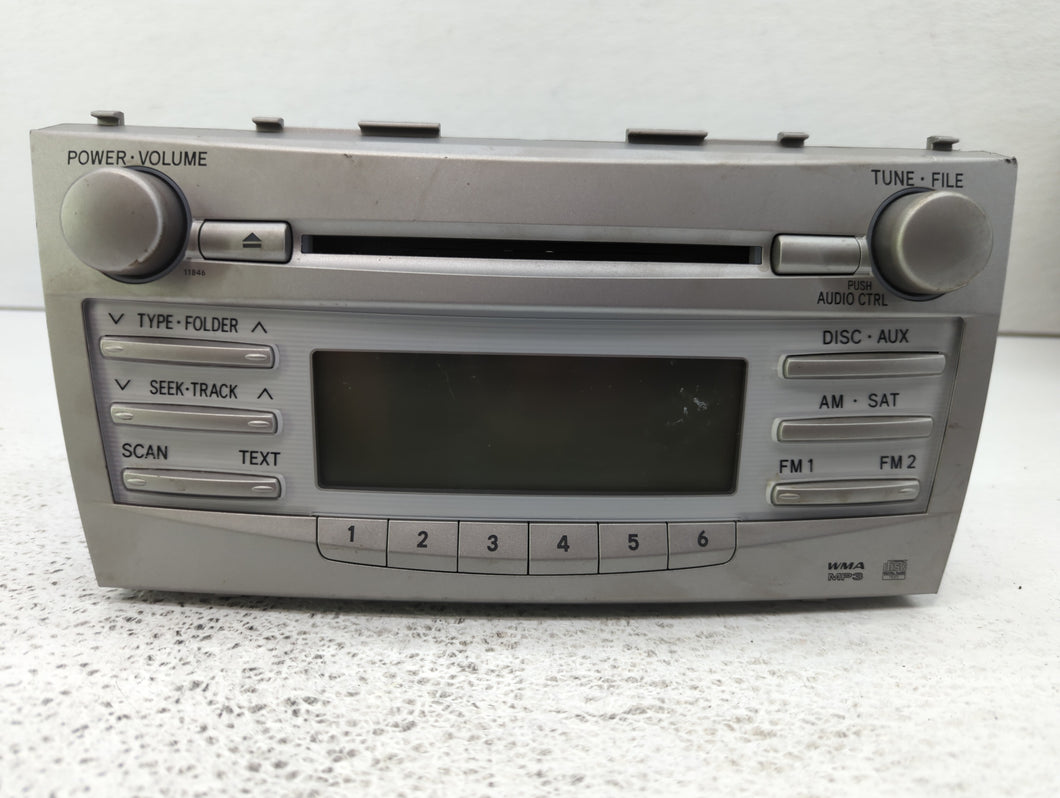 2010-2011 Toyota Camry Radio AM FM Cd Player Receiver Replacement P/N:86120-06480 Fits 2010 2011 OEM Used Auto Parts