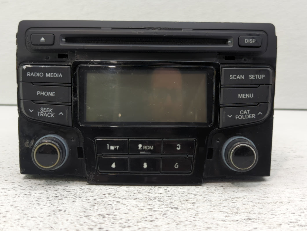 2012-2014 Hyundai Sonata Radio AM FM Cd Player Receiver Replacement P/N:96180-3Q8004X Fits 2012 2013 2014 OEM Used Auto Parts