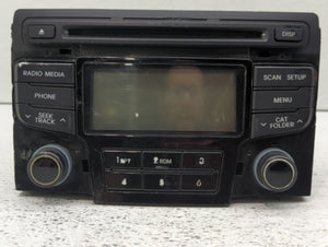 2012-2014 Hyundai Sonata Radio AM FM Cd Player Receiver Replacement P/N:96180-3Q8004X Fits 2012 2013 2014 OEM Used Auto Parts