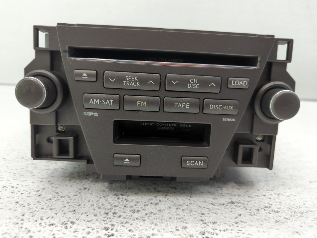 2007-2009 Lexus Es350 Radio AM FM Cd Player Receiver Replacement P/N:86120-33730 Fits 2007 2008 2009 OEM Used Auto Parts