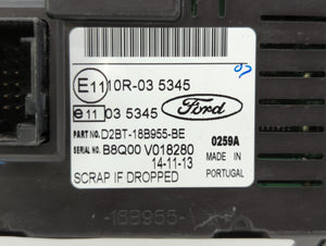 2014-2017 Ford Fiesta Information Display Screen