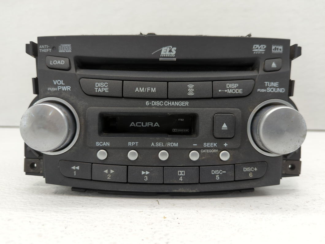 2004-2006 Acura Tl Radio AM FM Cd Player Receiver Replacement P/N:39100-SEP-A011 Fits 2004 2005 2006 OEM Used Auto Parts