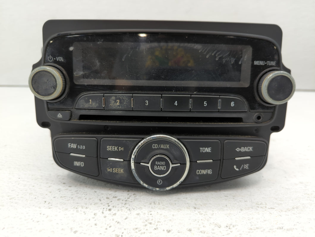 2012 Chevrolet Sonic Radio AM FM Cd Player Receiver Replacement P/N:95179057 Fits OEM Used Auto Parts