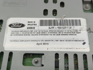 2015 Lincoln Mkc Radio AM FM Cd Player Receiver Replacement P/N:EJ7T-19C107-AF EJ7T-19C107-AG Fits OEM Used Auto Parts