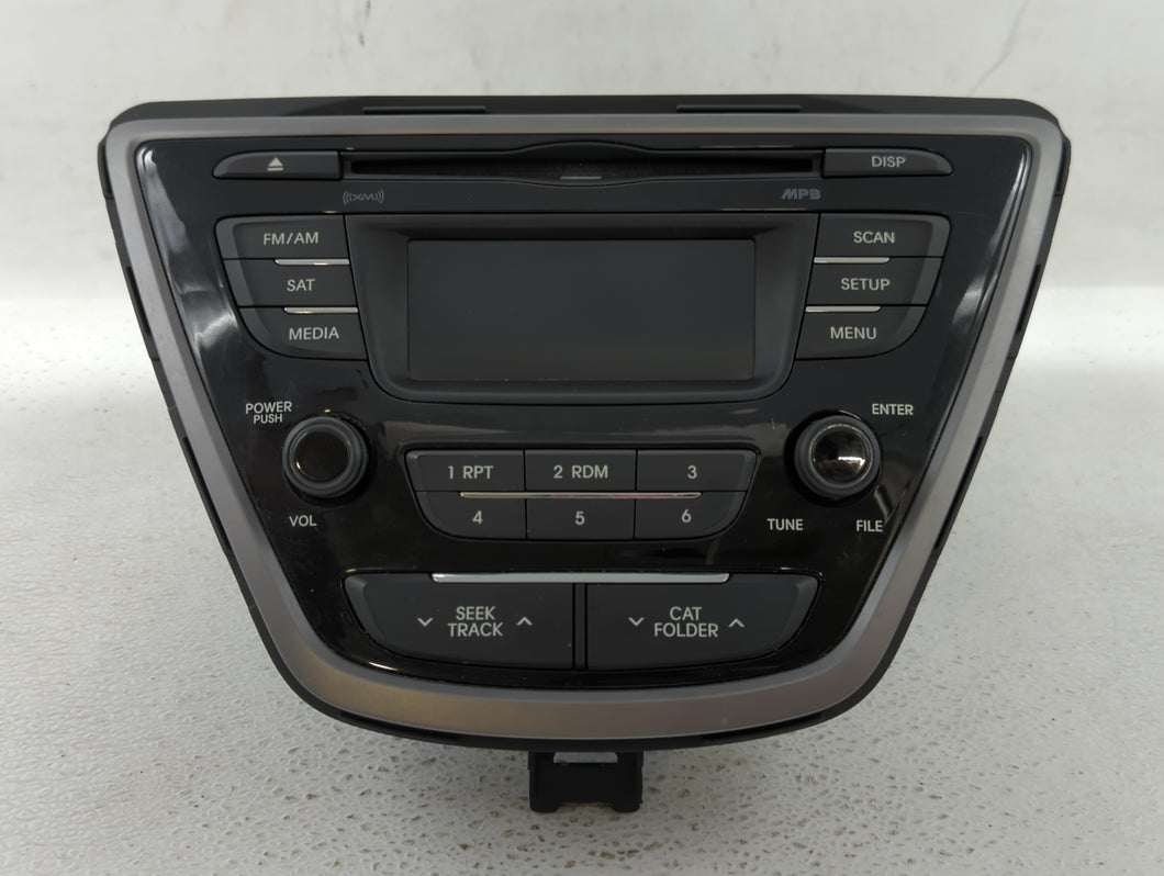 2013 Hyundai Elantra Radio AM FM Cd Player Receiver Replacement P/N:96170-3X155RA5 961703X155 Fits OEM Used Auto Parts