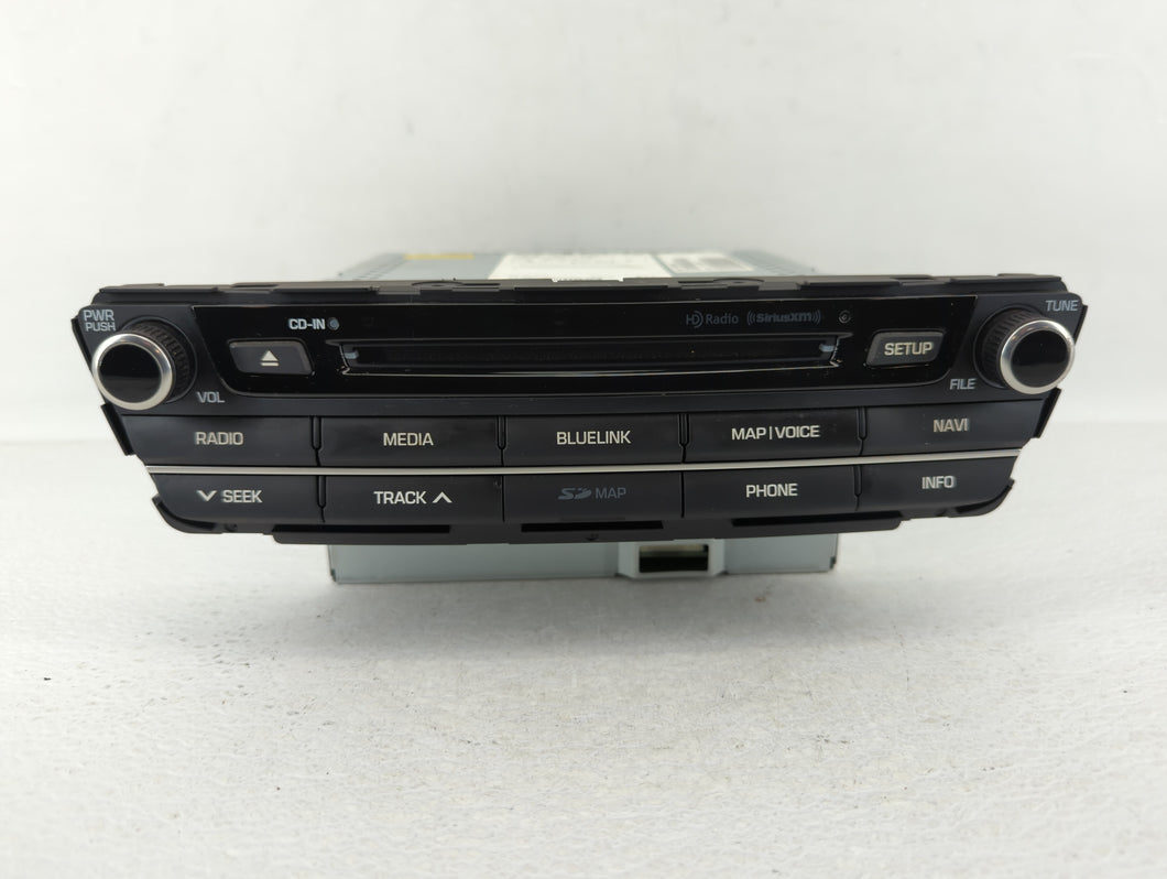 2015-2016 Hyundai Genesis Radio AM FM Cd Player Receiver Replacement P/N:96560-B14234X 96560-B14214X Fits 2015 2016 OEM Used Auto Parts