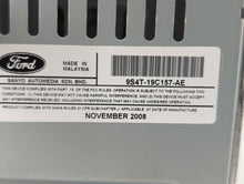 2009-2011 Ford Focus Radio AM FM Cd Player Receiver Replacement P/N:9S4T-19C157-AE Fits 2009 2010 2011 OEM Used Auto Parts