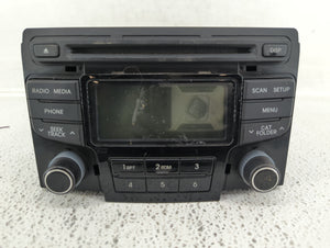 2012-2015 Hyundai Sonata Radio AM FM Cd Player Receiver Replacement P/N:96180-3Q600 Fits 2012 2013 2014 2015 OEM Used Auto Parts