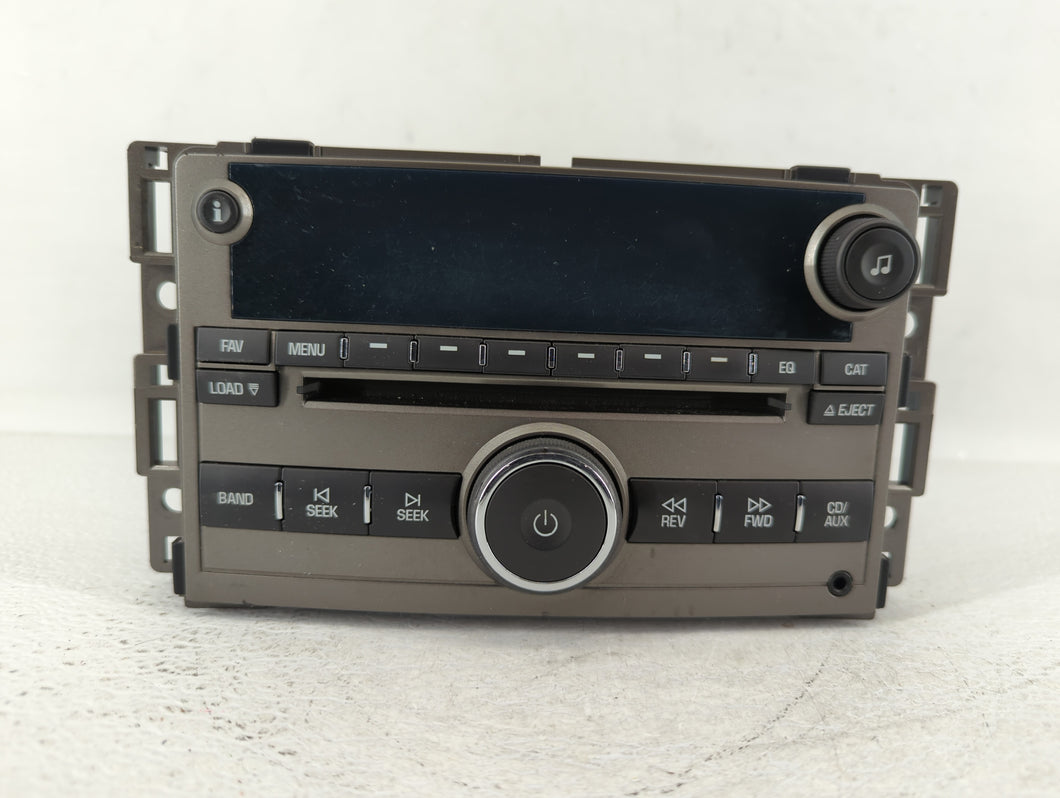 2009 Chevrolet Malibu Radio AM FM Cd Player Receiver Replacement P/N:M4G493320A 25848865 Fits OEM Used Auto Parts