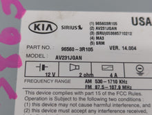 2014-2015 Kia Cadenza Radio AM FM Cd Player Receiver Replacement P/N:96560-3R105 Fits 2014 2015 OEM Used Auto Parts