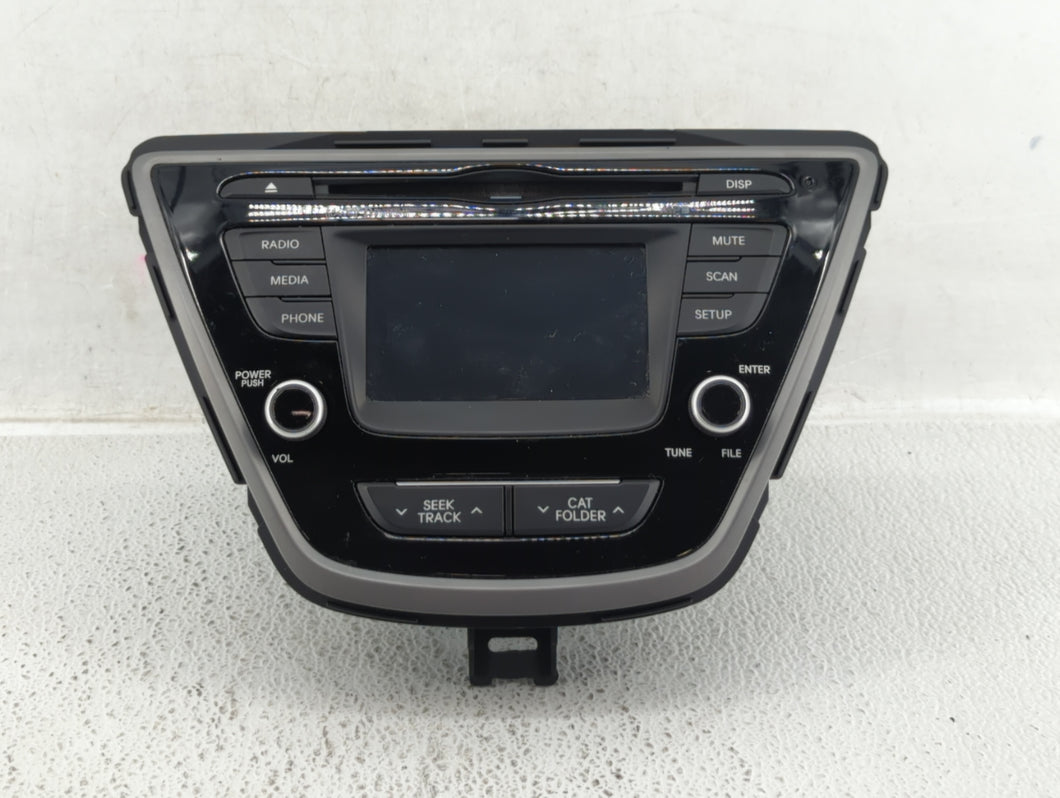 2014-2016 Hyundai Elantra Radio AM FM Cd Player Receiver Replacement P/N:96180-3X165GU 961803X165GU Fits 2014 2015 2016 OEM Used Auto Parts