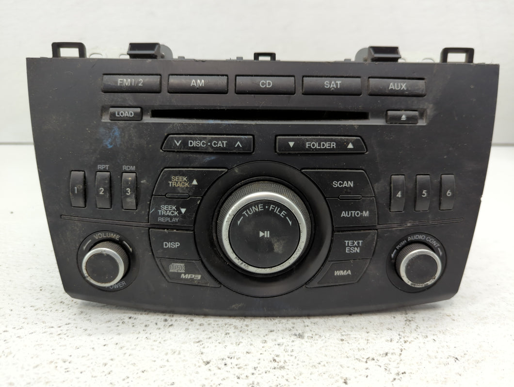 2012-2013 Mazda 3 Radio AM FM Cd Player Receiver Replacement P/N:BGV4 66 AR0 Fits 2012 2013 OEM Used Auto Parts