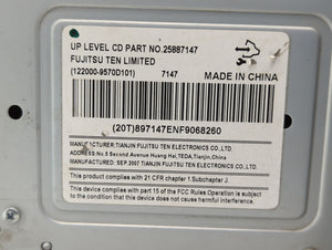 2006-2008 Chevrolet Impala Radio AM FM Cd Player Receiver Replacement P/N:25887147 15292725 Fits 2006 2007 2008 OEM Used Auto Parts