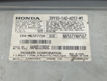 2008-2009 Honda Accord Radio AM FM Cd Player Receiver Replacement P/N:39110-TA0-A012-M1 39101-TA0-A913-M1 Fits 2008 2009 OEM Used Auto Parts