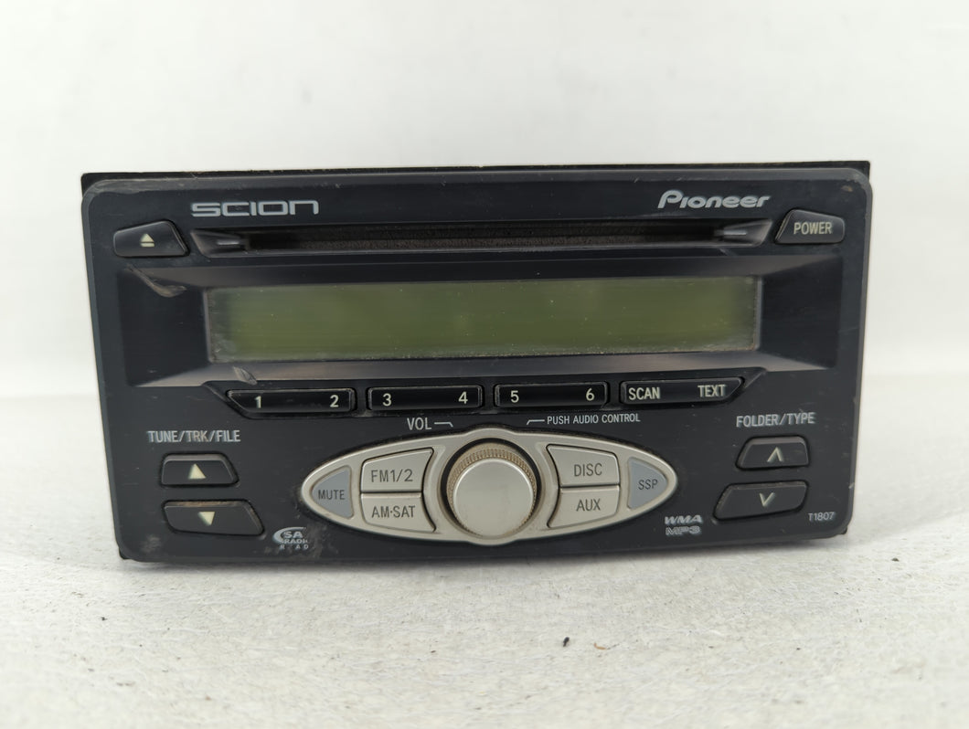 2006-2007 Scion Tc Radio AM FM Cd Player Receiver Replacement P/N:08600-21800 Fits 2006 2007 OEM Used Auto Parts