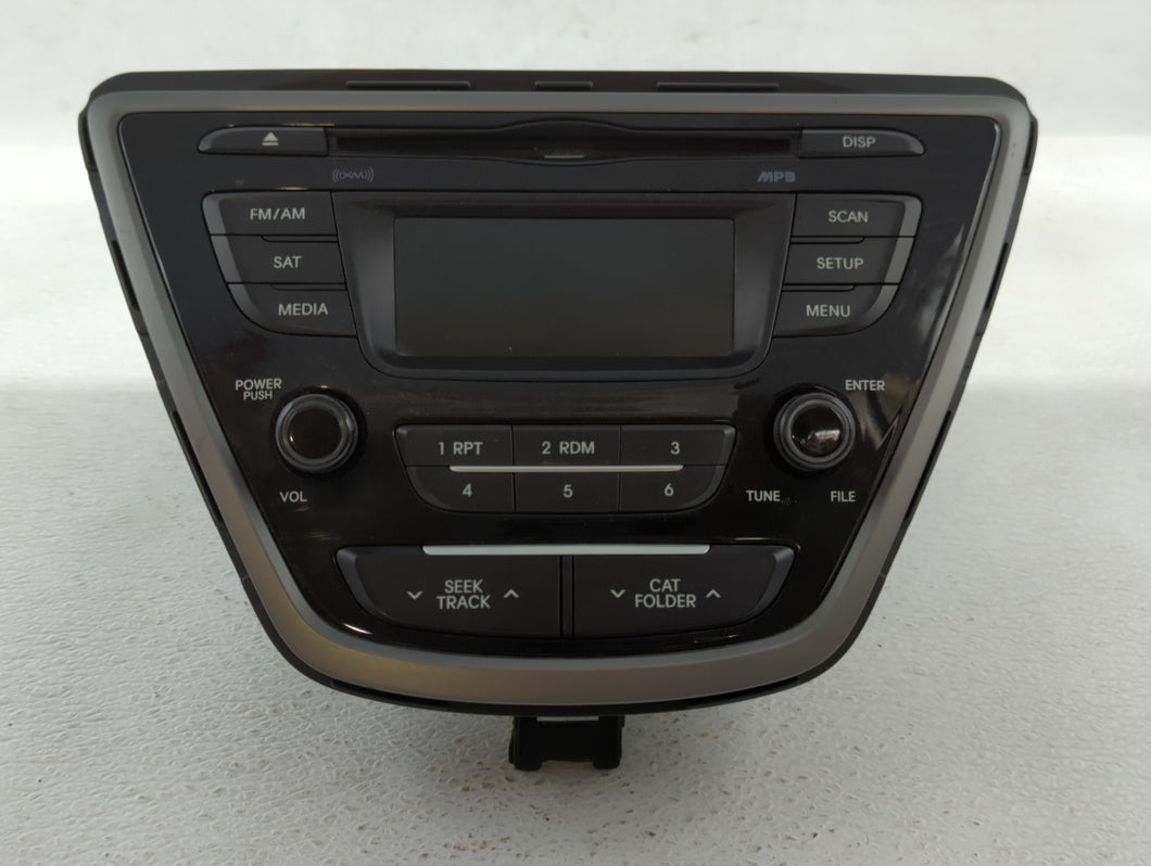 2014-2016 Hyundai Elantra Radio AM FM Cd Player Receiver Replacement P/N:96170-3X156GU Fits 2014 2015 2016 OEM Used Auto Parts