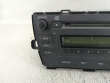 2010-2011 Toyota Prius Radio AM FM Cd Player Receiver Replacement P/N:86120-47290 Fits 2010 2011 OEM Used Auto Parts