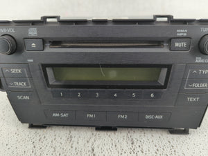 2010-2011 Toyota Prius Radio AM FM Cd Player Receiver Replacement P/N:86120-47290 Fits 2010 2011 OEM Used Auto Parts