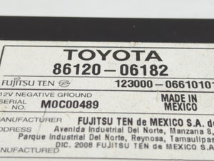 2007-2009 Toyota Camry Radio AM FM Cd Player Receiver Replacement P/N:86120-06182 Fits 2007 2008 2009 OEM Used Auto Parts