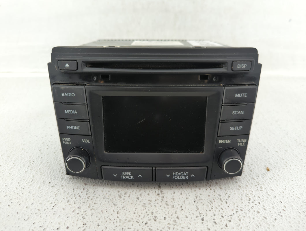 2012-2015 Hyundai Sonata Radio AM FM Cd Player Receiver Replacement P/N:96180-3Q8004X Fits 2012 2013 2014 2015 OEM Used Auto Parts