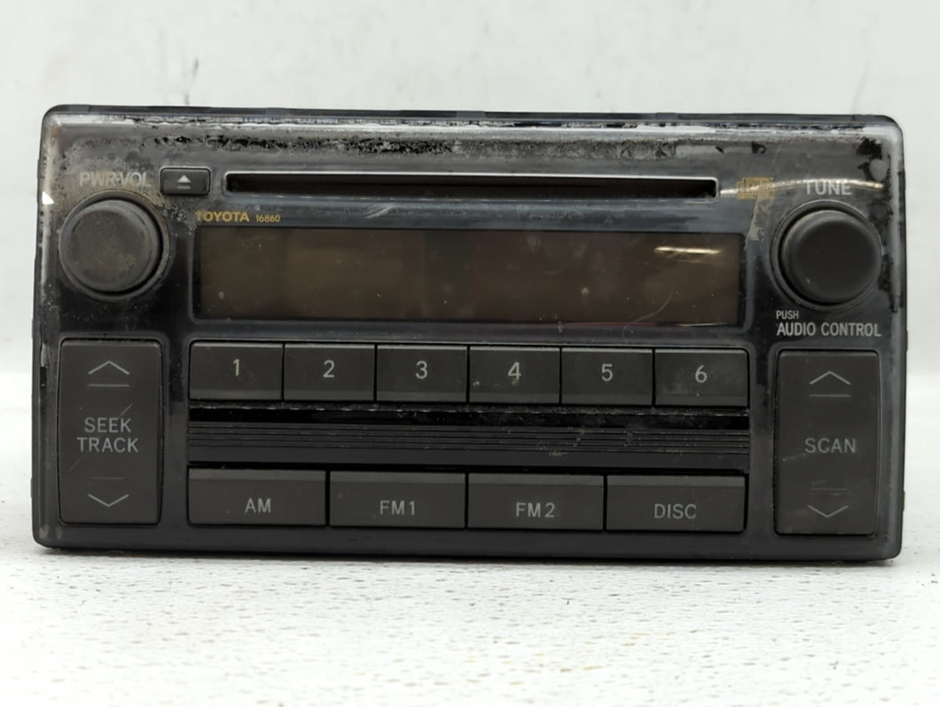 2005-2006 Toyota Camry Radio AM FM Cd Player Receiver Replacement P/N:86120-AA160 Fits 2005 2006 OEM Used Auto Parts