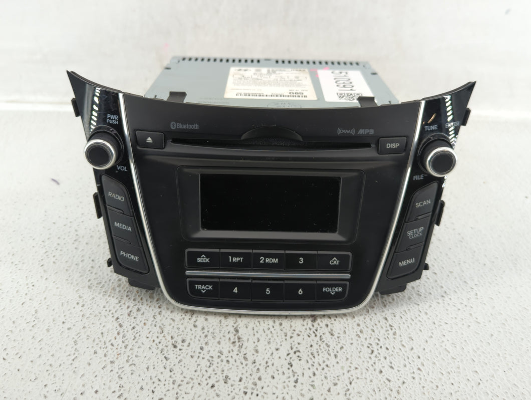 2016-2017 Hyundai Elantra Radio AM FM Cd Player Receiver Replacement P/N:96170-A5260GU Fits 2016 2017 OEM Used Auto Parts