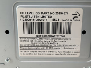 2009 Saturn Vue Radio AM FM Cd Player Receiver Replacement P/N:25994574 20790696 Fits OEM Used Auto Parts