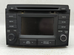 2014-2015 Hyundai Sonata Radio AM FM Cd Player Receiver Replacement P/N:96180-3Q8004X 96180-3Q8504X Fits 2014 2015 OEM Used Auto Parts