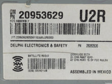 2008-2014 Cadillac Cts Radio AM FM Cd Player Receiver Replacement P/N:20953629 Fits 2008 2009 2010 2011 2012 2013 2014 OEM Used Auto Parts