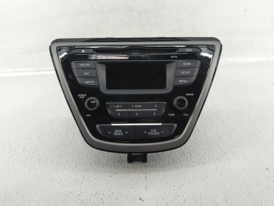 2014-2016 Hyundai Elantra Radio AM FM Cd Player Receiver Replacement P/N:96170-3X156GU Fits 2014 2015 2016 OEM Used Auto Parts