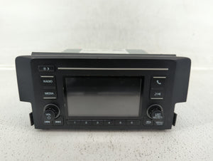 2016-2017 Honda Civic Radio AM FM Cd Player Receiver Replacement P/N:39100-TBA-A11 Fits 2016 2017 OEM Used Auto Parts