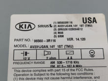 2014-2015 Kia Cadenza Radio AM FM Cd Player Receiver Replacement P/N:96560-3R116 Fits 2014 2015 OEM Used Auto Parts